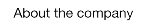 About the company